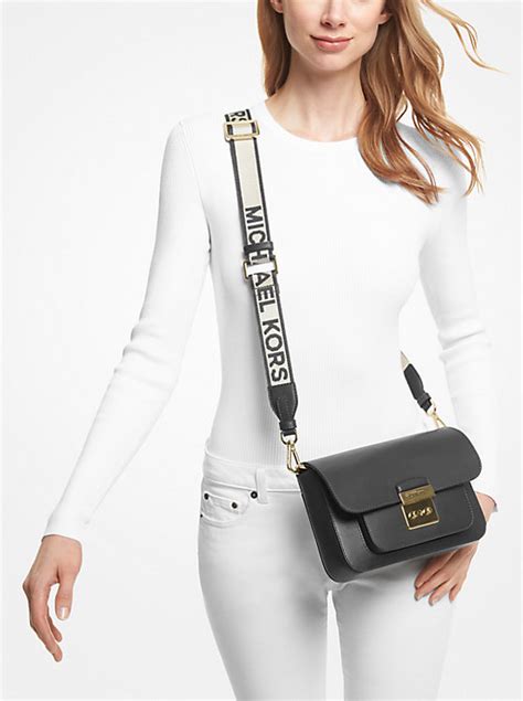 michael kors sloan editor lg shoulder black|michael kors shoulder bag.